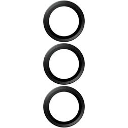 PanzerGlass Ceramic Hoops Samsung Galaxy S26 Plus Gehärtetes Glas Kameralinsen Schutz - Hüllenfreundlich - Schwarz