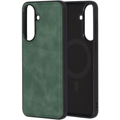 Mobiparts Classic Samsung Galaxy A57 MagSafe Hülle TPU,Kunstleder Backcover - Emerald Green