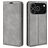 Mobigear Retro Slim iPhone 17 Pro Max Hülle Klapphülle Geldbörse - Grau