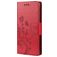 Mobigear Flowers Xiaomi Redmi Note 10 5G Hülle Klapphülle Geldbörse - Rot