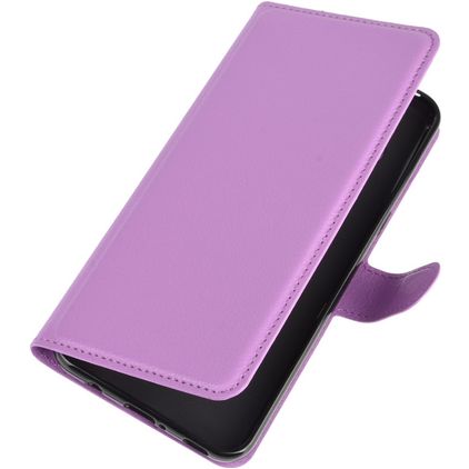 Mobigear Classic LG V60 ThinQ Hülle Klapphülle Geldbörse - Lila