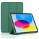 Mobigear Tri-Fold Gel iPad 10 (2022) Hülle TPU,Kunstleder Klapphülle - Grün