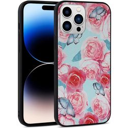 Mobigear Flowers iPhone 14 Pro Max Hülle Hardcase Backcover - Model 3