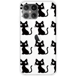 Mobigear Design iPhone 12 Pro Max Hülle Flexibles TPU Backcover - Katze