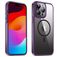Valenta Trend iPhone 14 Pro MagSafe Hülle Hardcase Backcover - Transparent / Lila