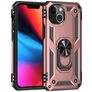 Mobigear Armor Ring iPhone 13 Mini Hülle Hardcase Backcover Stoßfest mit Ringhalter - Roségold