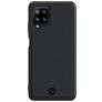 Valenta Snap Samsung Galaxy A12 Hülle Echtes Leder Backcover - Schwarz