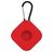 Mobigear Square Key Apple AirTag Hülle Flexibles Silikon Schlüsselanhänger - Rot