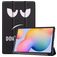 Mobigear Tri-Fold Samsung Galaxy Tab S6 Lite Klapphülle - Do Not Touch