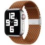 Mobigear Braided Nylon Apple Watch Armband Klappschließe - 49/46/45/44 mm - Braun