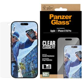 PanzerGlass Classic Fit iPhone 17 Gehärtetes Glas Displayschutz - Hüllenfreundlich