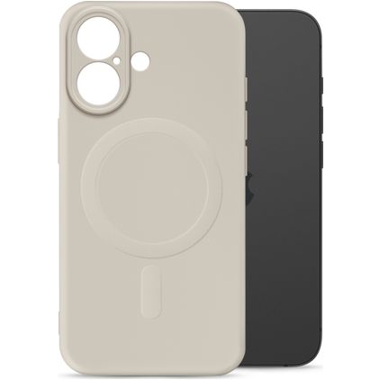 My Style Protective Flex iPhone 16 MagSafe Hülle Flexibles TPU Backcover - Antique White