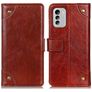 Mobigear Ranch Nokia G60 5G Hülle Klapphülle Geldbörse - Braun