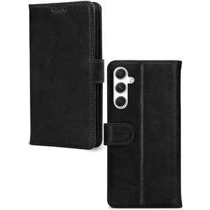 Mobilize Wallet Samsung Galaxy A54 Hülle Echtes Leder Klapphülle Geldbörse - Schwarz