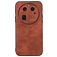 Mobigear Fabric OPPO Find X6 Hülle Hardcase Backcover - Braun