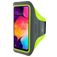 Mobiparts Comfort Fit Handyhalterung Joggen Samsung Galaxy A50 Sporthülle Neopren Sportarmband - Neon Green