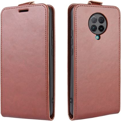 Mobigear POCO F2 Pro Hülle Flipcase - Braun