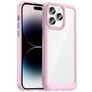 Mobigear Crystal iPhone 14 Pro Hülle Hardcase Backcover - Transparent / Pink