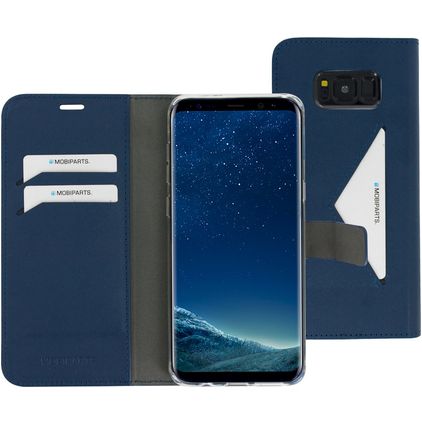 Mobiparts Classic Wallet Samsung Galaxy S8 Plus Hülle Klapphülle Geldbörse - Blau