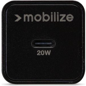 Mobigear Essentials Single USB-C Ladegerät USB-C 1 Meter Power Delivery 20W - Schwarz