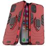 Mobigear Armor Ring iPhone 11 Hülle Hardcase Backcover Stoßfest mit Ringhalter - Rot