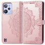 Mobigear Mandala Realme C31 Hülle Klapphülle Geldbörse - Roségold