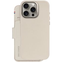 Decoded Detachable Wallet iPhone 16 Pro Max MagSafe Hülle Echtleder 2in1 Klapphülle (herausnehmbar) Portemonnaie - Clay