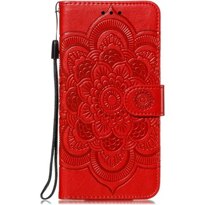 Mobigear Mandala iPhone 11 Pro Hülle Klapphülle Geldbörse - Rot