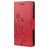 Mobigear Flowers Samsung Galaxy A23 Hülle Klapphülle Geldbörse - Rot