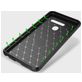 Mobigear Racing LG G8 ThinQ Hülle Flexibles TPU Backcover - Schwarz
