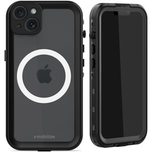 Mobilize Waterproof iPhone 15 Plus Wasserdicht MagSafe Hülle Hardcase Backcover - Schwarz