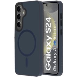 Mobiparts Hardcover Samsung Galaxy S24 MagSafe Hülle Hardcase Backcover - Satin Blue