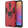 Mobigear Armor Ring Xiaomi Redmi 8A Hülle Hardcase Backcover Stoßfest mit Ringhalter - Rot