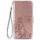Mobigear Clover Samsung Galaxy A21s Hülle Klapphülle Geldbörse - Roségold