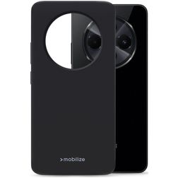 Mobilize Rubber Gelly Xiaomi Redmi 14C Hülle Flexibles TPU Backcover - Schwarz