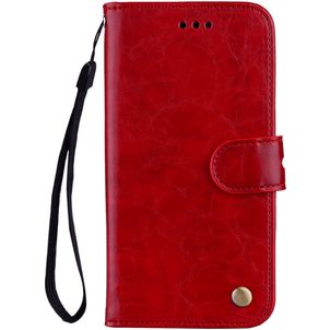 Mobigear Wallet Samsung Galaxy A8 (2018) Hülle Klapphülle Geldbörse - Rot