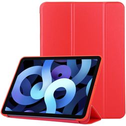Mobigear Tri-Fold Gel iPad Air 4 (2020) Hülle TPU,Kunstleder Klapphülle - Rot