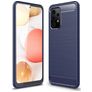 Mobigear Brushed Slim Samsung Galaxy A52s 5G Hülle Flexibles TPU Backcover - Dunkelblau