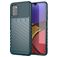 Mobigear Groove Samsung Galaxy A03s Hülle Flexibles TPU Backcover - Grün