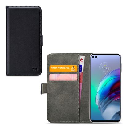 Mobilize Classic Gelly Wallet Motorola Moto G100 Hülle Klapphülle Geldbörse - Schwarz