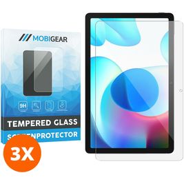 Mobigear Realme Pad 10.4 (2021) Panzerglas Gehärtetes Glas Displayschutz - Hüllenfreundlich (3er Pack)