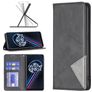 Mobigear Rhombus Slim Realme 9 Pro Plus Hülle Klapphülle - Schwarz