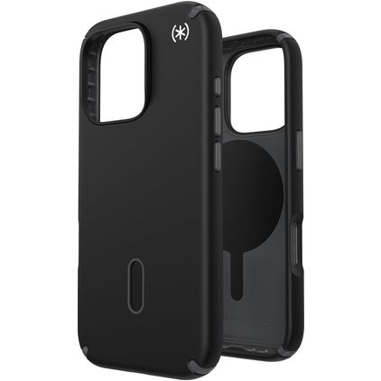 Speck Presidio2 Pro iPhone 16 Pro MagSafe Hülle Hardcase Backcover Stoßfest - Schwarz