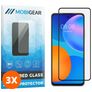 Mobigear Premium Huawei P Smart (2021) Panzerglas Gehärtetes Glas Displayschutz - Hüllenfreundlich - Schwarz (3er Pack)