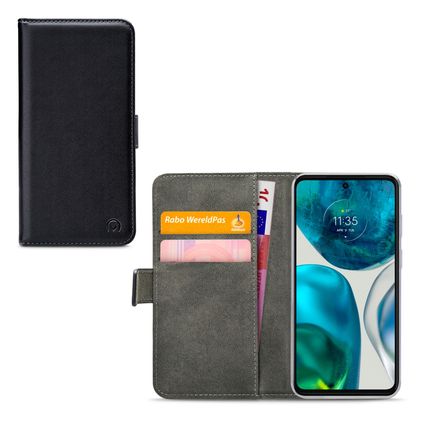 Mobilize Classic Gelly Wallet Motorola Moto G52 Klapphülle Portemonnaie - Schwarz