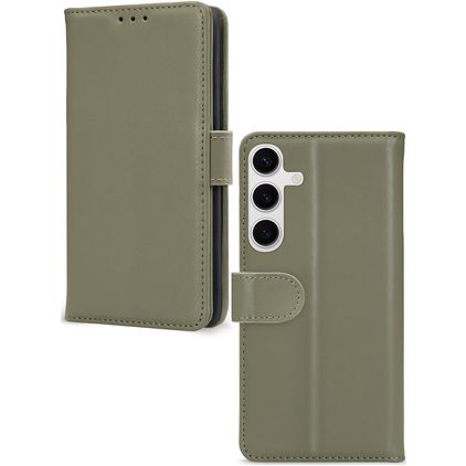 Mobilize Premium Gelly Wallet Samsung Galaxy S24 Hülle Klapphülle Geldbörse - Grün