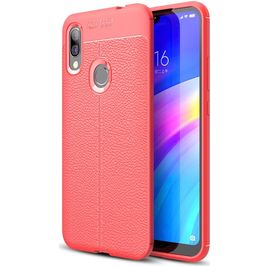 Mobigear Luxury Xiaomi Redmi 7 Hülle Flexibles TPU Backcover - Rot