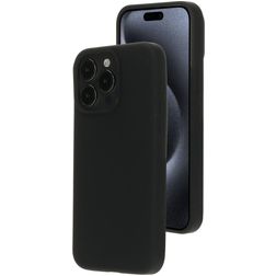 Mobiparts iPhone 15 Pro Max Silikon MagSafe Hülle Backcover - Schwarz