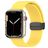 Mobigear Sport Mag Silikon Apple Watch Armband Magnetverschluss - 42/41/40/38 mm - Gelb