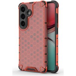 Mobigear Honeycomb Samsung Galaxy S26 Hülle Hardcase Backcover Stoßfest - Rot
